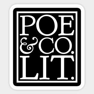 Poe & Co. Lit. Literary Giants and Geniuses Sticker